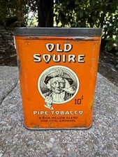 Vintage Old Squire Tobacco Vertical Pocket Tin