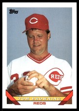 Tom Browning 1993 Topps #733 Cincinnati Reds MLB READ FREE SHIPPING AutographDen