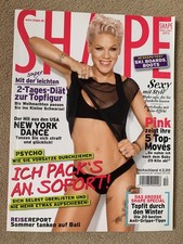 Zeitschrift Shape: Ausgabe Dezember 2013: Sängerin Pink,Yoga,New York City dance