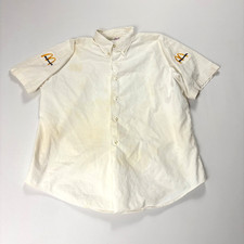 Vintage McDonalds Imperial Uniforms Shirt White Sz L Staff Rare 1960s Fast Food