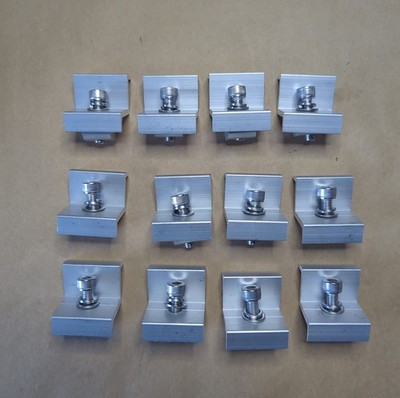 12Pcs Solar Panel End Clamp 35mm Aluminium Solar Panel Mount Mid Clips