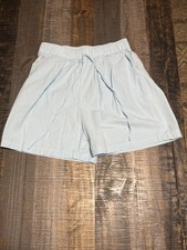 Unbranded light blue cotton elastic waist shorts size m