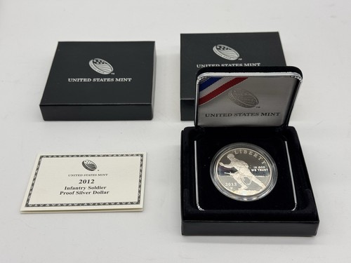 2012 W Infantry Soldier Commemorative Proof Silver Dollar BOX/COA - Picture 11 of 11