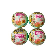 MGA's Mini Verse Make It Mini Food Cafe Series 3 Ages 8 Lot Of 4 Balls