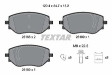 BREMSBELAGSATZ FÜR RENAULT CLIO V (B7 ), DACIA SANDERO III - TEXTAR 2618801