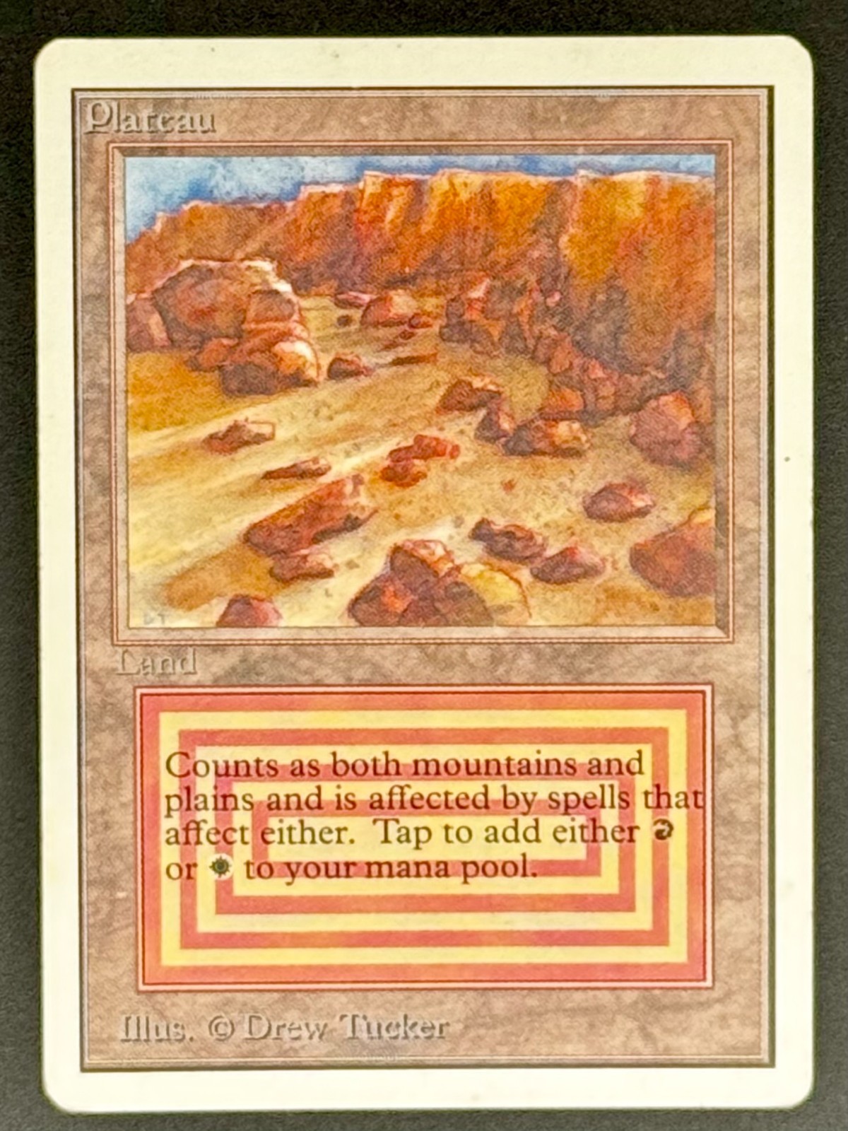 MTG Plateau Unlimited Edition Regular Dual Land