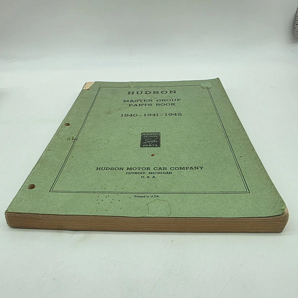 1940 1941 1942 Hudson Illustrated Master Parts Book Catalog Original Genuine - Image 2 of 4