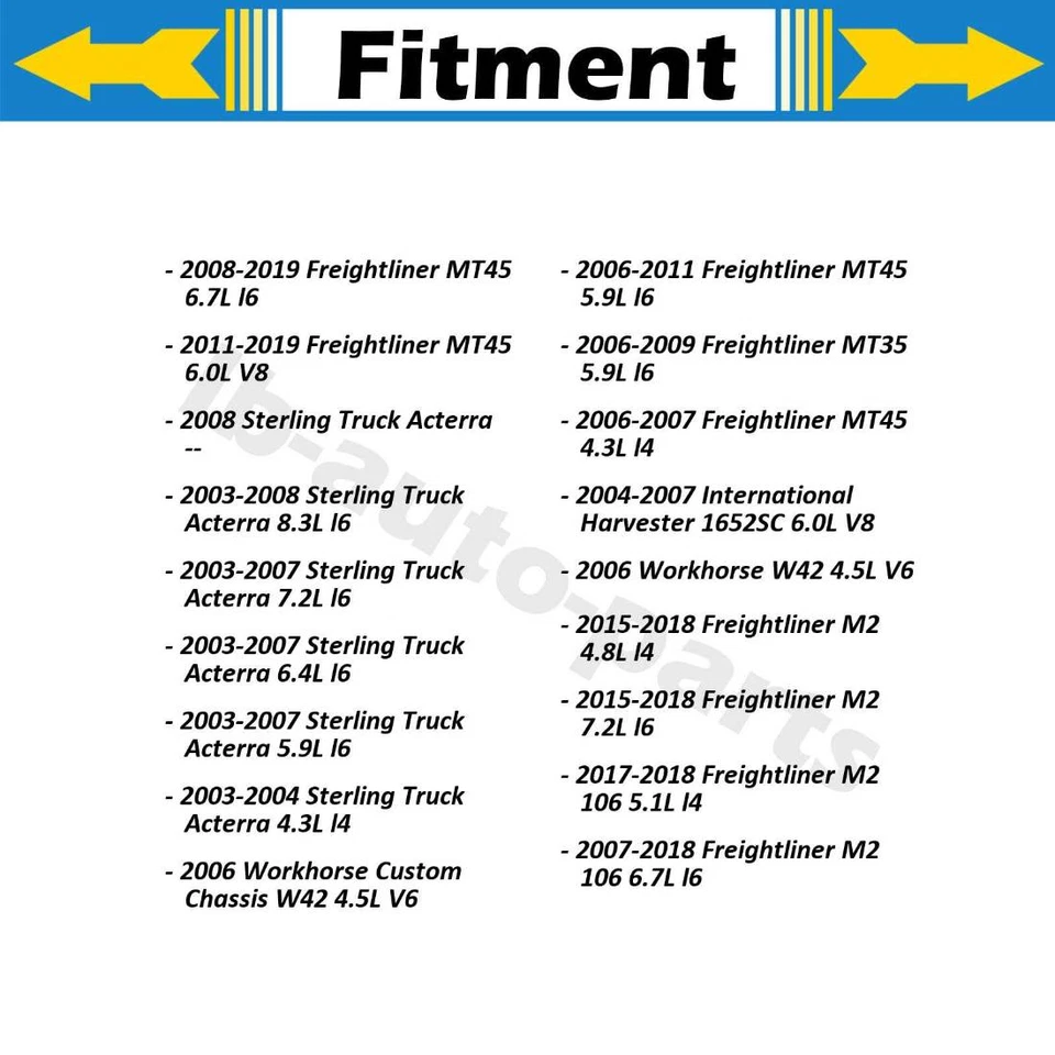 Juego de pastillas de freno de disco delanteras traseras 2 piezas para Freightliner M2 106 2018 9,0 L Foto 2 de 4