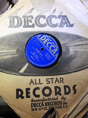 1942 TED LEWIS Jazz Band Nick LaRocca TIGER RAG/ JAZZ ME BLUES Decca 4272