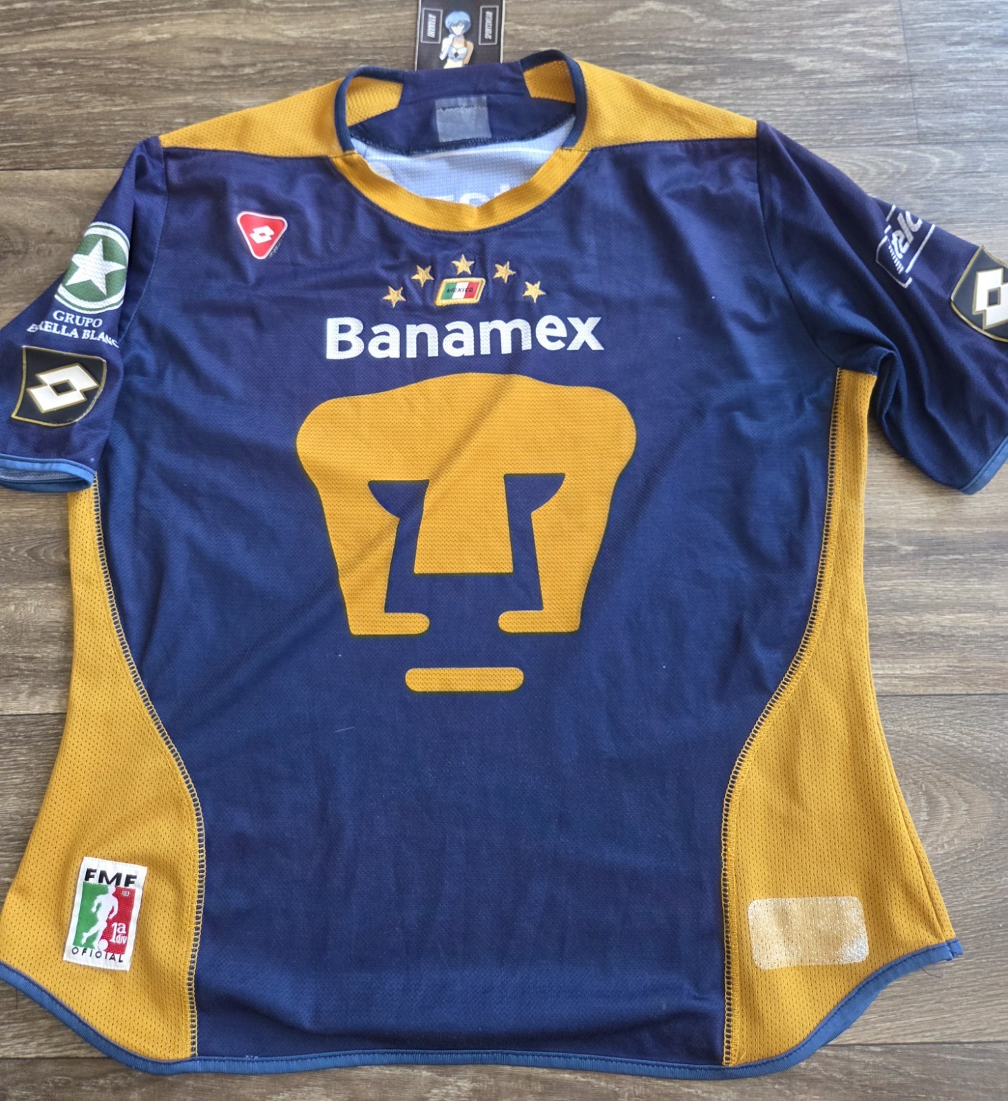 Lotto Pumas UNAM 04/05 Home Futbol Soccer Jersey Youth Kids Size XL