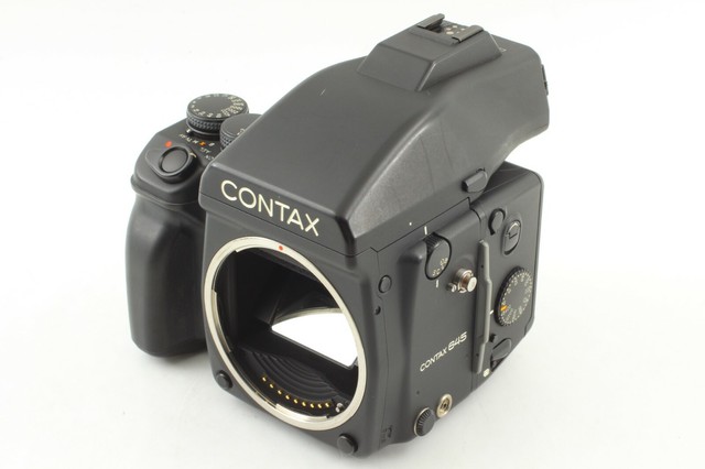 NEAR MINT BOX] Contax 645 Medium Format w/ MFB-1 MFB-1A From Japan