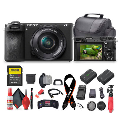 Sony a6700 Mirrorless Vlogger Camera With 16-50mm Lens + 64GB Card + More -