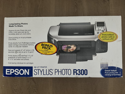 Epson Stylus Photo R300 Digital Photo Inkjet Printer Brand NEW