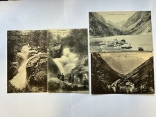 CPA 65 Hautes-Pyrénées Lot 4 cartes Cauterets Lac du Gaube Cascade Vallée