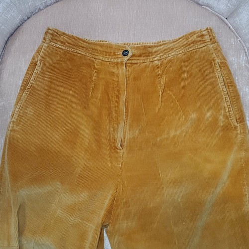 VTG Women's Thick Corduroy Pants 70s 80s 30" Elastic Waist Sears Camel Sz 14 - Picture 5 of 9