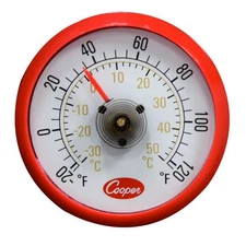 COOPER ATKINS COOLER/REFRIGERATOR THERMOMETER MAGNETIC BACK  #535 FREE SHIPPING