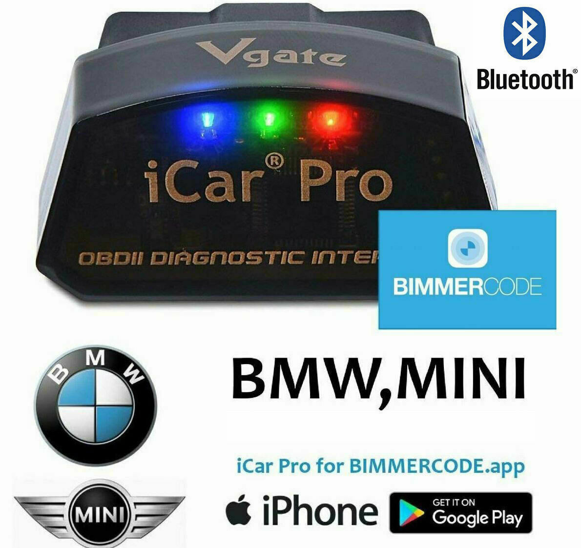 Bluetooth 4.0 Vgate iCar Pro BIMMERCODE Coding For BMW IOS