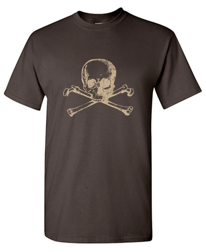 Human Skull Sarcastic Humor Graphic Tee Gift For Men Novelty Funny TShirt - product listing photo