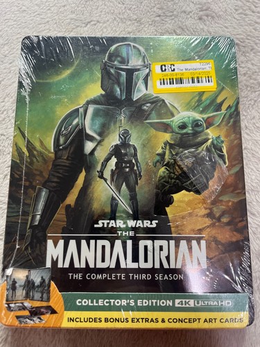 The Mandalorian: Season 3 Steelbook Collectors Edition 4K UHD BRAND NEW SEALED