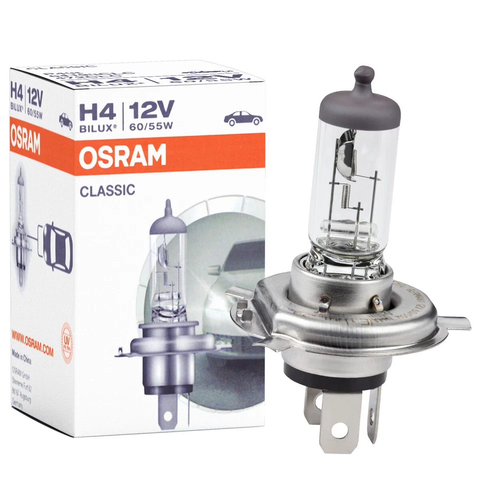 10x Osram H4 64193 12V 60/55 Watt Glühlampe Glühbirne CLC Classic Lampe Birne - Bild 2 von 4