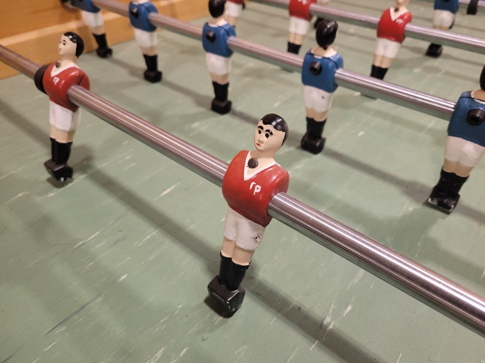 Mid 70s Arcade Rene Pierre Foosball Table Coin Op Restored NOS Parts