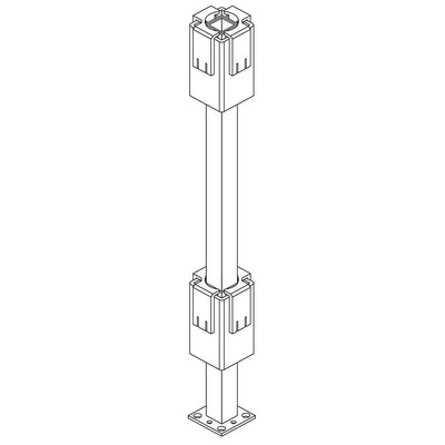 INTEX MILLWORK SOLUTIONS Deck Railings Post Mount Poly Guides HD Structural