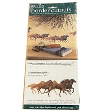 Wallies 15 Cuttin Loose Horses Border Cutouts Pre-Pasted Removable Home Decor 11