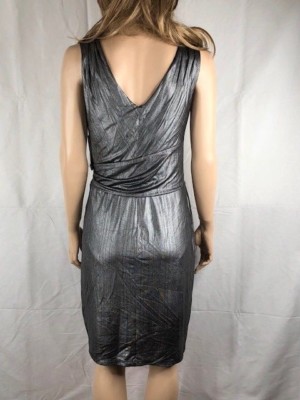 knee length dresses for ladies Sequin Silver Fringe Cocktail Dress La Divine CM375  Sparkly Gowns