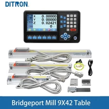 3Axis Digital Readout RPM DRO Meter 3 Pcs Linear scale for Bridgeport Mill 9X42