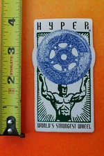 HYPER World's Strongest Wheel OG Blades Skates H Vintage INLINE Skating STICKER