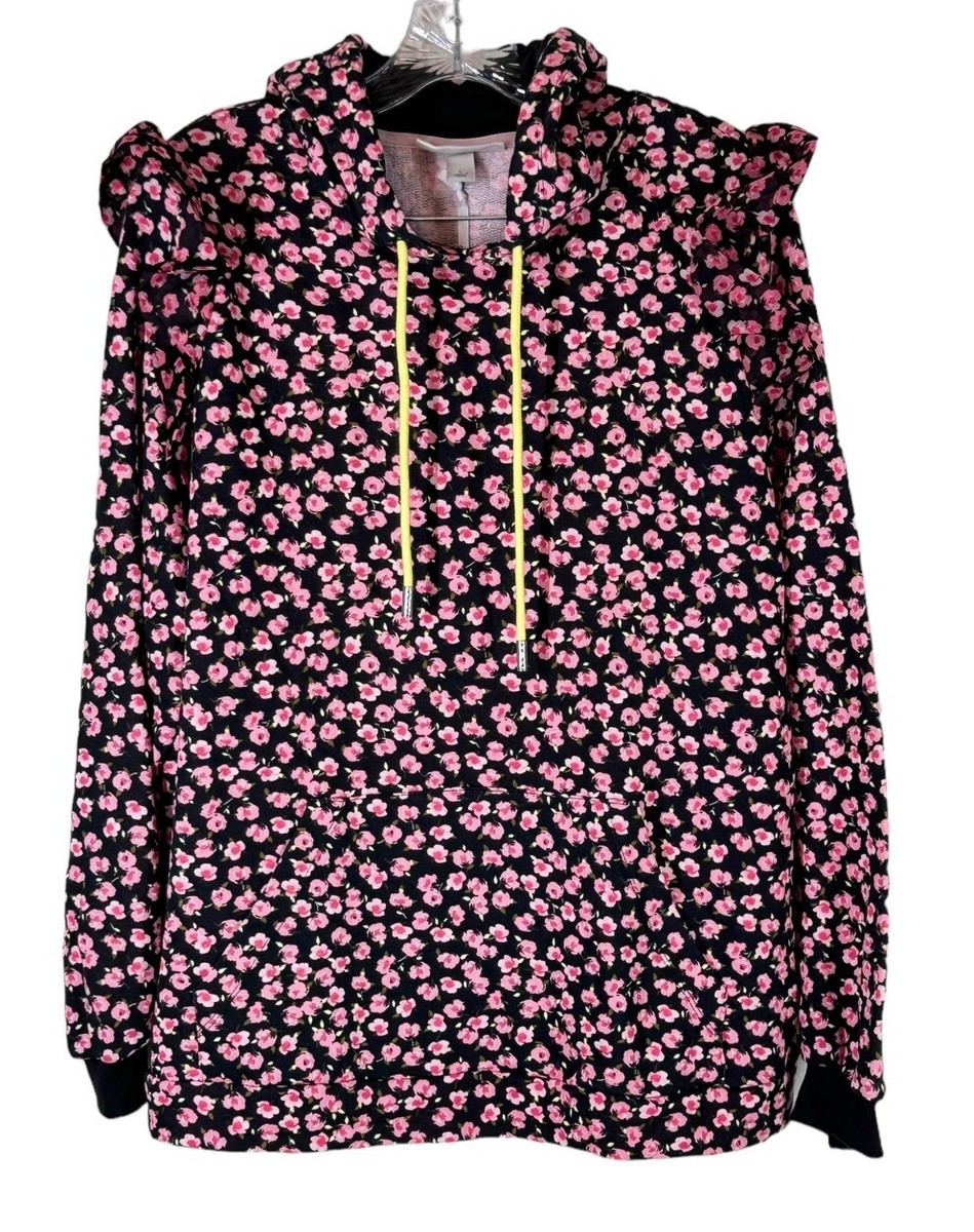 Sandy Liang Target Pink Ditsy Floral Hoodie Sweatshirt Large | eBay