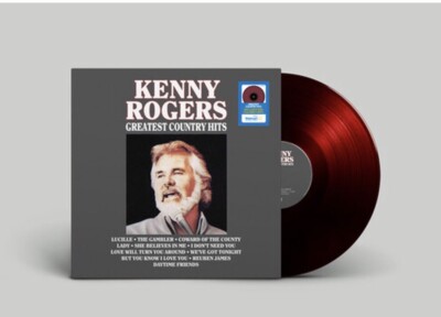 Kenny Rogers Greatest Country Hits LP - Exclusive Red Vinyl NEW OOP- INT L SHIP!