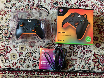 XBOX Atomic Black Corded Controller New in Box / Unused
