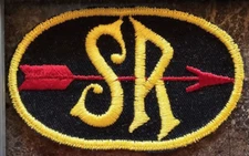 Vintage Railroad Embroidered Red Arrow Patch SR (Southern Railway)