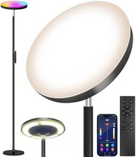 RGB LED Floor Lamp with Remote and App Control 69 Inch Torchiere Lighting