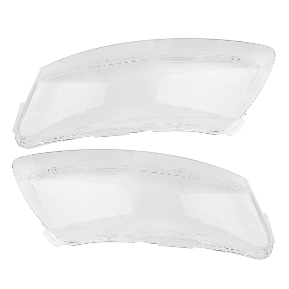 Par de cubiertas de faros de lente transparente de repuesto para Audi A6 C6 2006-2011 Foto 2 de 4