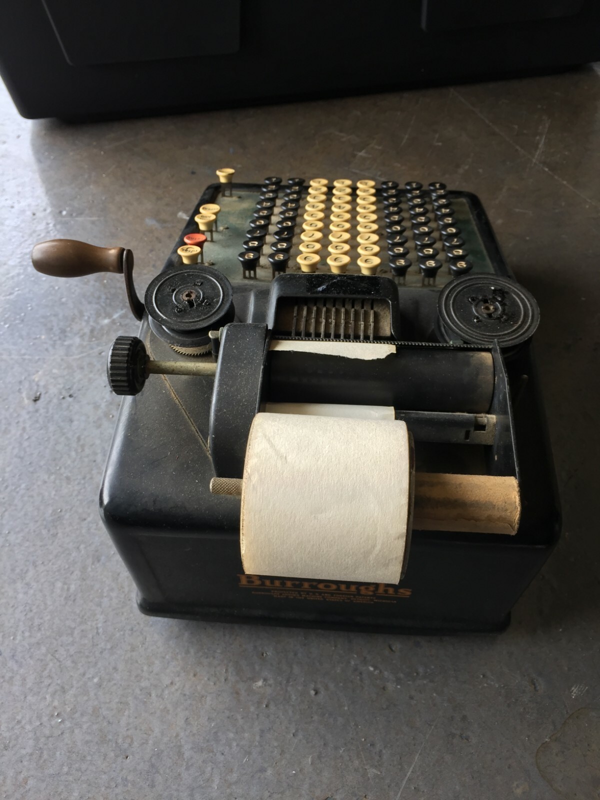 Vintage Burroughs Cashier Register Machine Condition Good as it, Still