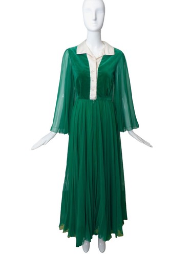 ladies pride vintage dress Ladies Pride Vintage 70s Maxi Dress UK Mod 14 12 Geometric Print