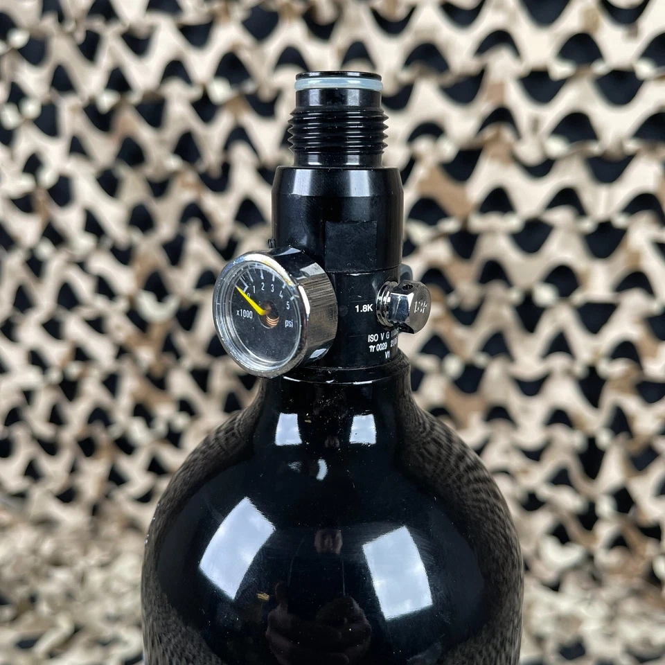 NUEVO tanque de aire comprimido de aluminio con fondo plano Tippmann 48/3000 - negro (OLD HYDRO Foto 2 de 3