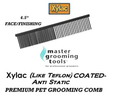 Master Grooming Tools XYLAC(Like TEFLON)PET FACE/FINISHING GREYHOUND Style COMB