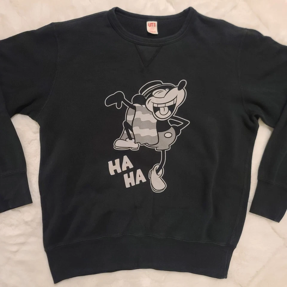 Uniqlo Disney Mickey Mouse Gallopin Gaucho Sudadera Mujer Grande Gráfico ¡RARO! Foto 3 de 4