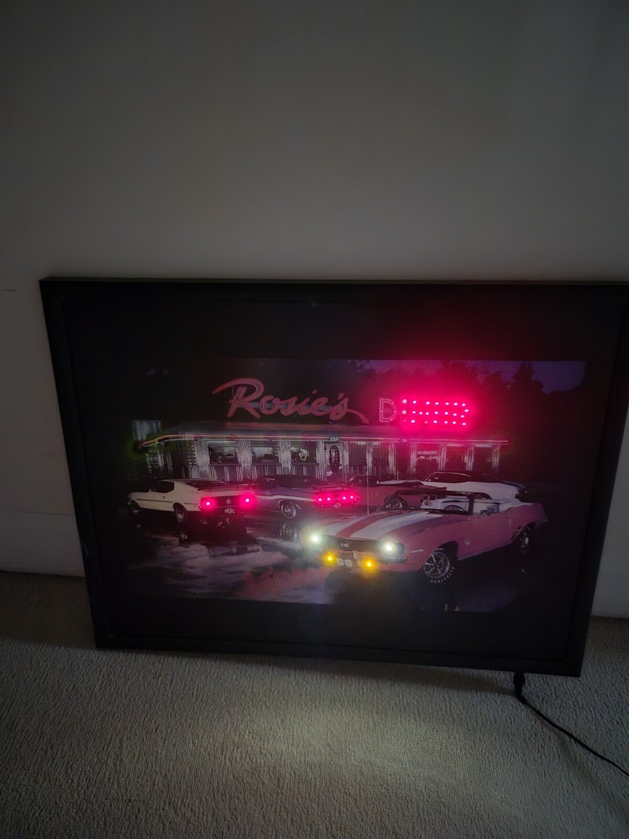 LED ライティング ポスターROAD SIDE of AMERICA 18x24 Visions of America 