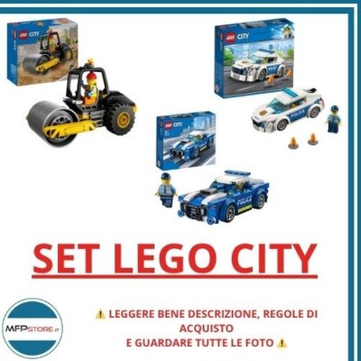 Set LEGO City 60239+60312+ 60401 -avventure Urbane für Kinder - Kartons Ruiniert