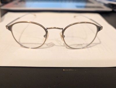 AUTHENTIC SAMA 1988 ATG ADULT TITANIUM EYEGLASSES FRAME 47-21-145 GOLD NEW