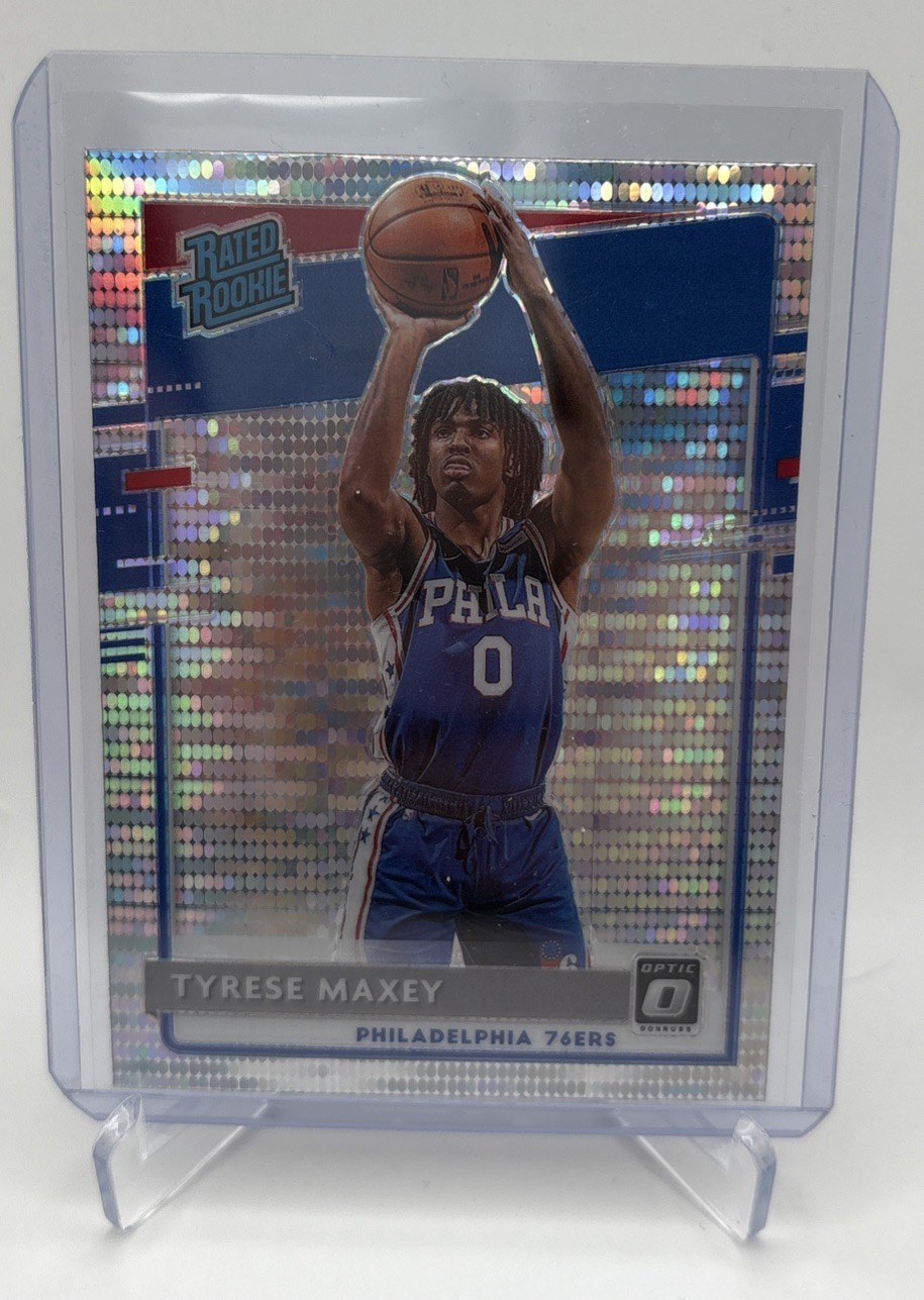2020 Panini Donruss Optic Tyrese Maxey Silver Pulsar Rated Rookie No. 171