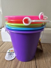 10x Beach Bucket Sand Pit Bucket Kids Sand Castle Set Garden Summer Outdoor Play