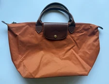 Longchamp Bag Orange Nylon Modele Depose Type M