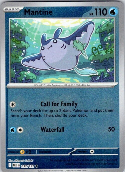 Mantine Reverse Common ME01: Mega Evolution 032/132 NM