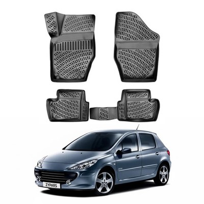 Floor Mats Liner for Peugeot 307 2001-2014 TPE All Weather