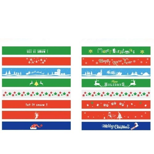 Weihnachten Neu Armbänder Silikon 8 Niedliche Designs Urlaub Festliche Mode - Bild 2 von 3